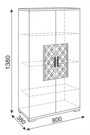 Стенка Тиффани (М 05-05-09-11-12-13-14) (Риннер) в Заречном - zarechnyj.mebel-e96.ru