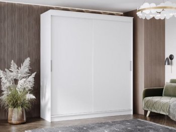 Шкаф-купе 2000 мм Гранд-1 ЛДСП, белый гладкий (Эра) в Заречном - zarechnyj.mebel-e96.ru