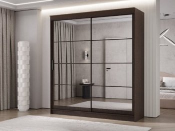 Шкаф-купе 2000 мм Гранд-1 зеркало/зеркало, венге (Эра) в Заречном - zarechnyj.mebel-e96.ru