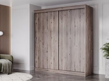 Шкаф-купе 2000 мм Гранд-1 ЛДСП, дуб горный (Эра) в Заречном - zarechnyj.mebel-e96.ru