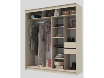 Шкаф-купе 2000 мм Гранд-1 ЛДСП, сатин (Эра) в Заречном - zarechnyj.mebel-e96.ru