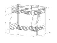 Кровать 2-х ярусная Гранада-2Я в Заречном - zarechnyj.mebel-e96.ru