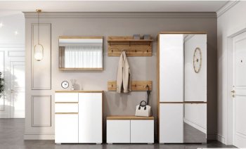 Прихожая Гретта №1 крафт золотой (Памир) в Заречном - zarechnyj.mebel-e96.ru