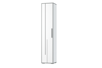 Шкаф 1 дв. Грей (УНИ) (МЛК) в Заречном - zarechnyj.mebel-e96.ru