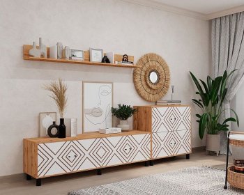 Стенка HYGGE комп.2 ромбы (Мама) в Заречном - zarechnyj.mebel-e96.ru