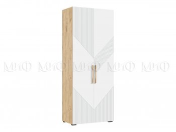 Шкаф распашной 900 мм Ирис с антресолью, крафт/белый (Миф) в Заречном - zarechnyj.mebel-e96.ru