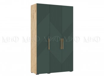 Шкаф 1350 мм Ирис с антресолью, крафт/грин (Миф) в Заречном - zarechnyj.mebel-e96.ru