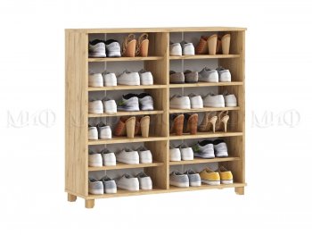 Обувница Ирис крафт/белый (Миф) в Заречном - zarechnyj.mebel-e96.ru