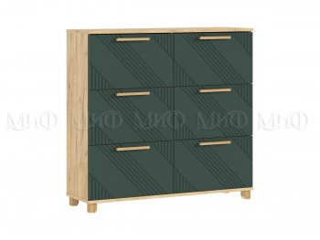Обувница Ирис крафт/грин (Миф) в Заречном - zarechnyj.mebel-e96.ru
