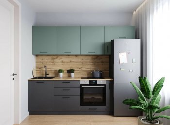 Кухонный гарнитур Изумруд 2550 мм (Санвут) в Заречном - zarechnyj.mebel-e96.ru