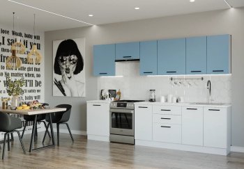 Кухонный гарнитур Капри 3000 мм ЛДСП/МДФ (Санвут) в Заречном - zarechnyj.mebel-e96.ru