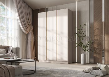 Шкаф 1500 мм 3-х створчатый Келвин кашемир (Миф) в Заречном - zarechnyj.mebel-e96.ru