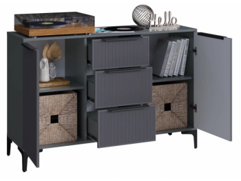 Комод Кимберли графит (Handis) в Заречном - zarechnyj.mebel-e96.ru