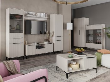 Стенка Кимберли кашемир, модульная (Handis) в Заречном - zarechnyj.mebel-e96.ru