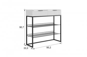 Обувница Классная 1 (графит/графит матовый/золото​​​​​​​) (Мебельсон) в Заречном - zarechnyj.mebel-e96.ru