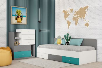 Кровать Клео арт. 010 океан (Диал) в Заречном - zarechnyj.mebel-e96.ru
