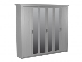 Шкаф 2700 мм 6-дверный Клер (СБК) в Заречном - zarechnyj.mebel-e96.ru