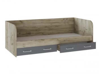 Кровать с ящиками Колибри Лофт дуб серый (Текс) в Заречном - zarechnyj.mebel-e96.ru