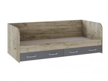 Кровать с ящиками Колибри Лофт дуб серый (Текс) в Заречном - zarechnyj.mebel-e96.ru