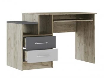 Стол письменный Колибри Лофт серый (Текс) в Заречном - zarechnyj.mebel-e96.ru
