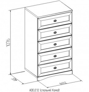 Комод 12 Адель в Заречном - zarechnyj.mebel-e96.ru