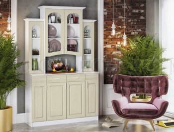 Буфет Констанция 4-х створчатый Фисташковый (Миф) в Заречном - zarechnyj.mebel-e96.ru