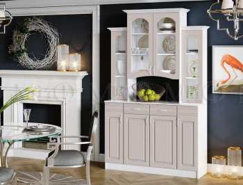 Буфет Констанция 4-х створчатый Мускат (Миф) в Заречном - zarechnyj.mebel-e96.ru