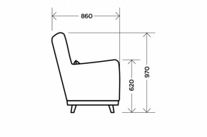 Кресло Интерьерное Dark Brown в Заречном - zarechnyj.mebel-e96.ru