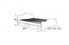 Кровать-7 двойная с 2-мя ящиками (1200*2000) в Заречном - zarechnyj.mebel-e96.ru