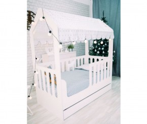Кровать-домик детская с ящиком 800*1600 (Белый) в Заречном - zarechnyj.mebel-e96.ru