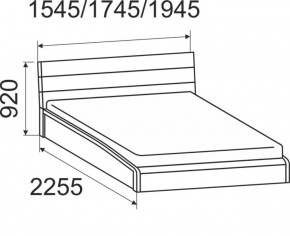 Кровать интерьерная Мальта с подъемным механизмом 1400*2000 в Заречном - zarechnyj.mebel-e96.ru