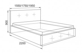 Кровать Линда с подъемным механизмом 1400*2000 в Заречном - zarechnyj.mebel-e96.ru