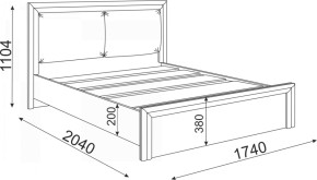 Кровать с настилом и мягкой частью Глэдис (модуль 31) 1600 в Заречном - zarechnyj.mebel-e96.ru