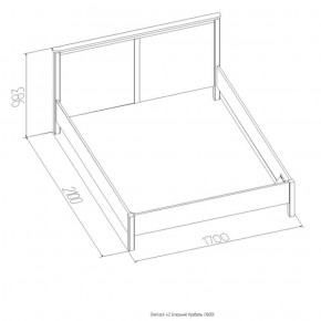 Кровать Шерлок 1800 орех 1600*2000 в Заречном - zarechnyj.mebel-e96.ru