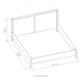 Кровать Шерлок 900 дуб сонома 900*2000 в Заречном - zarechnyj.mebel-e96.ru