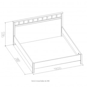 Кровать Шерлок Люкс 1200 ясень анкор светлый 900*2000 в Заречном - zarechnyj.mebel-e96.ru