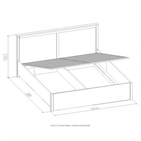 Кровать Шерлок с ПМ 1400 дуб сонома 1400*2000 в Заречном - zarechnyj.mebel-e96.ru