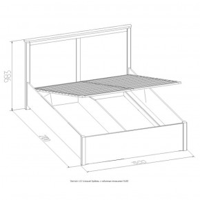 Кровать Шерлок с ПМ 1400 орех 1800*2000 в Заречном - zarechnyj.mebel-e96.ru