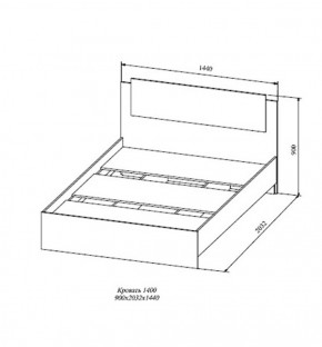 Кровать Софи СКР1400.1 (ДСВ) в Заречном - zarechnyj.mebel-e96.ru