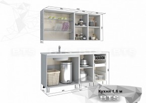 Кухонный гарнитур Орхидея 1.6 (БТС) в Заречном - zarechnyj.mebel-e96.ru