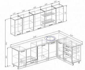 Кухонный гарнитур угловой Бланка 2600х1600 в Заречном - zarechnyj.mebel-e96.ru