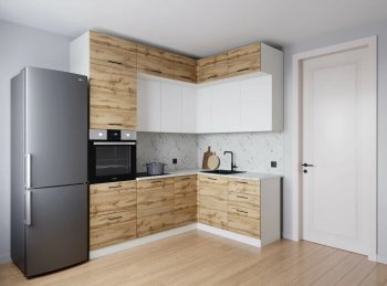 Кухонный гарнитур угловой Лада 2200*1700 мм (Санвут) в Заречном - zarechnyj.mebel-e96.ru