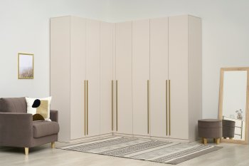 Гардеробная/шкаф 2200*1706 мм Ларго №3 Кашемир (Миф) в Заречном - zarechnyj.mebel-e96.ru