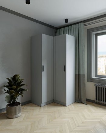 Шкаф угловой Ларс (угол прямой), Серый камень (Микон) в Заречном - zarechnyj.mebel-e96.ru