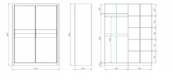 Шкаф-купе 1750 мм 2-х дверный Лацио (СБК) в Заречном - zarechnyj.mebel-e96.ru