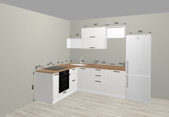 Угловой кухонный гарнитур Санвут 1516х2100 мм в Заречном - zarechnyj.mebel-e96.ru