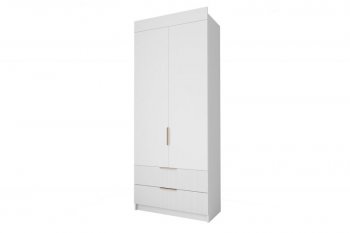 Шкаф Лавис ШД 900.1, белый софт (ДСВ) в Заречном - zarechnyj.mebel-e96.ru