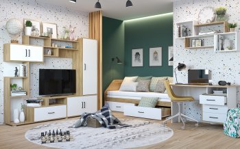 Набор детской мебели Лайт, модульный комп.2 (Гор) в Заречном - zarechnyj.mebel-e96.ru