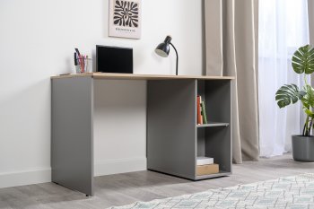 Стол письменный Лайт 12.163. серый (Моби) в Заречном - zarechnyj.mebel-e96.ru