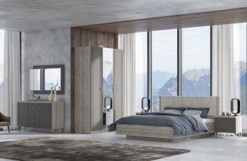 Спальный гарнитур Лежер модульный, холст вулканический (СанТан) в Заречном - zarechnyj.mebel-e96.ru